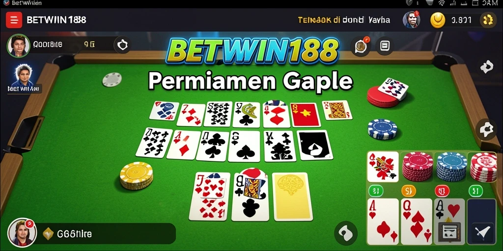 Tampilan gameplay Gaple yang seru di BETWIN188.
