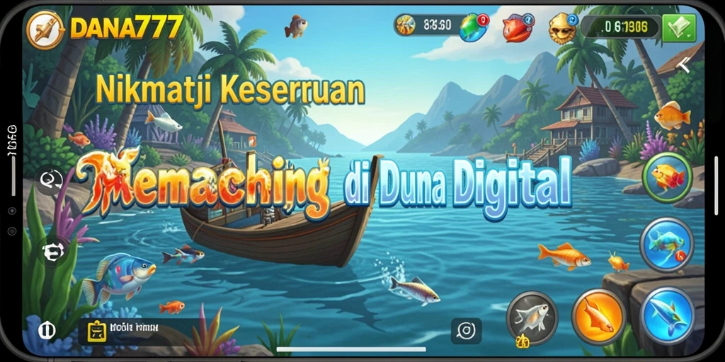 Screenshot gameplay DANA777 menampilkan pengalaman memancing yang seru.