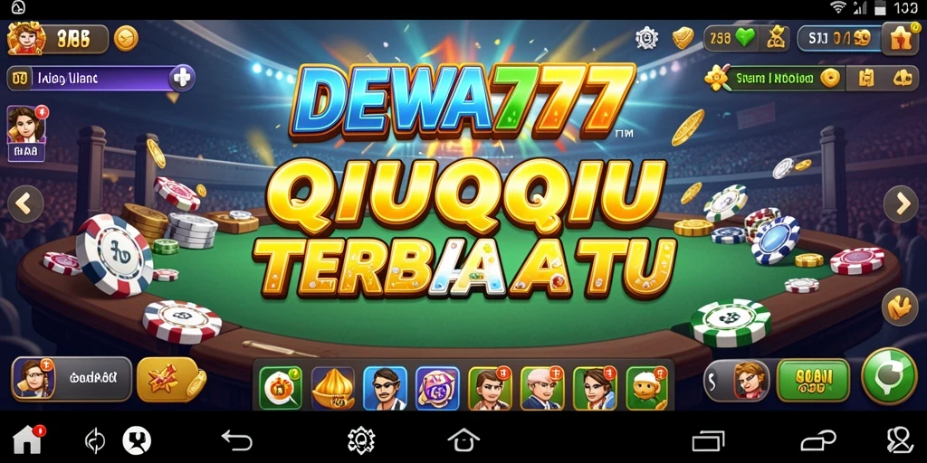Tampilan gameplay seru dalam DEWA777 yang menampilkan aksi QiuQiu.