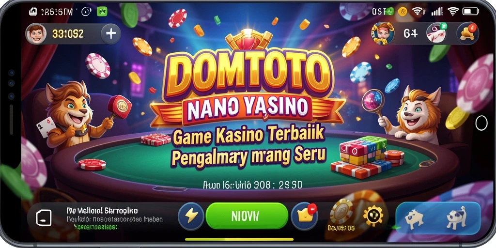 Tampilan menarik dari gameplay Kasino yang mengasyikkan di DOMTOTO.
