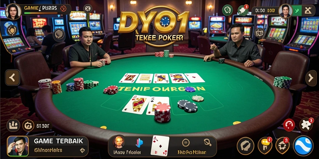Tampilan gameplay DYO1 yang mengasyikkan dengan pemain aktif.