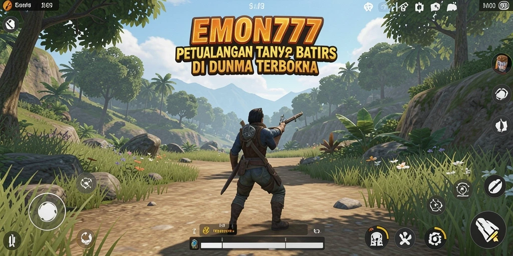 Screenshot EMON777 menampilkan pengalaman gameplay Open World yang mendalam.