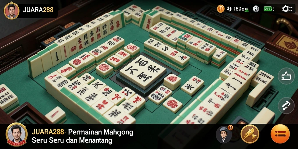 Tampilan screenshot JUARA288 menampilkan keseruan permainan Mahjong.