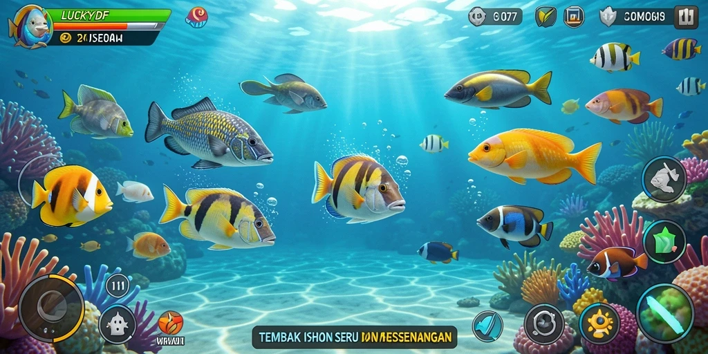 Tampilan gameplay seru LUCKYDF yang memukau.