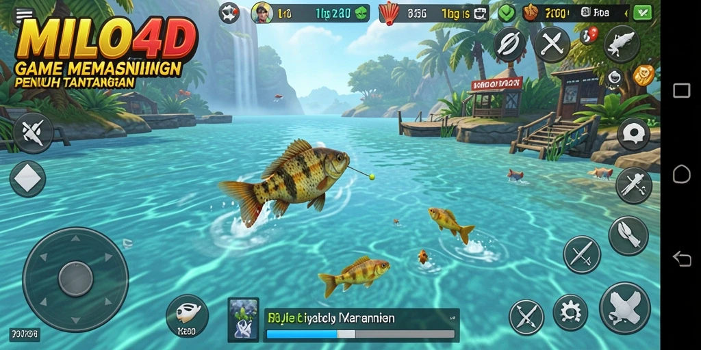 Tangkapan ikan yang beragam dalam gameplay MILO4D.