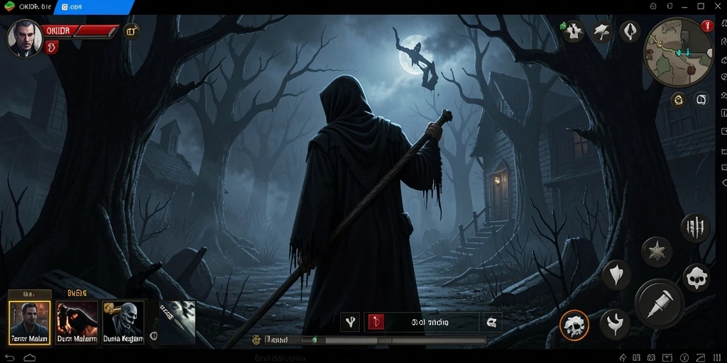 Tangkapan layar menampilkan gameplay seram di OKIDR.