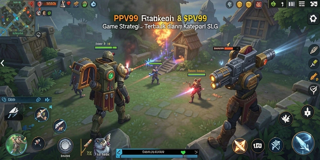 Tangkapan layar gameplay PPV99 yang menunjukkan strategi dan pertempuran.