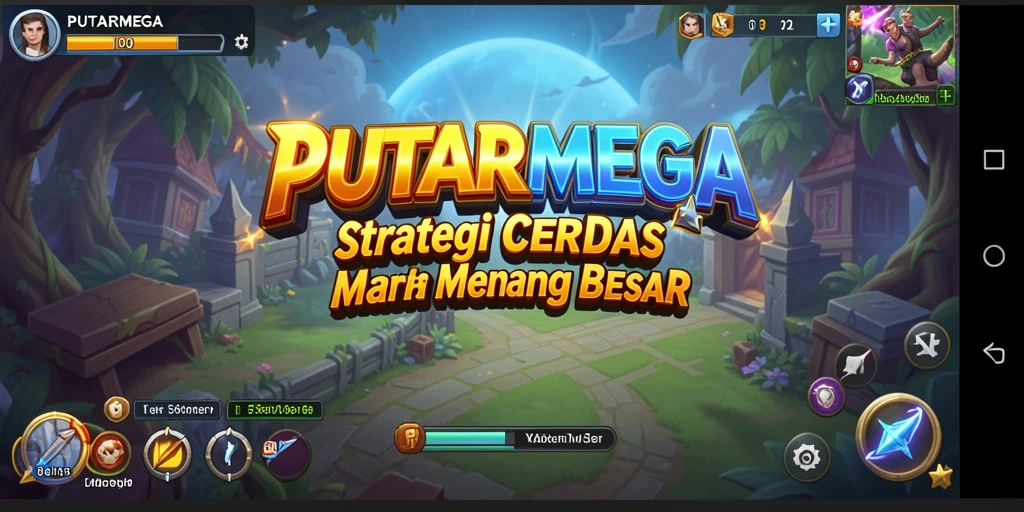 Tampilan gameplay PUTARMEGA yang mendebarkan dan penuh strategi.