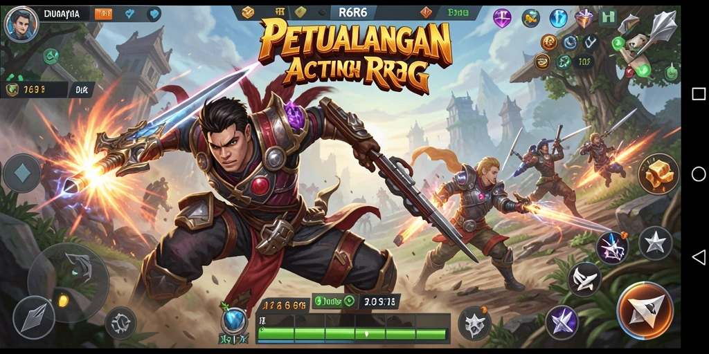 Screenshot gameplay R6R6 yang menampilkan pertempuran seru dan karakter menarik.