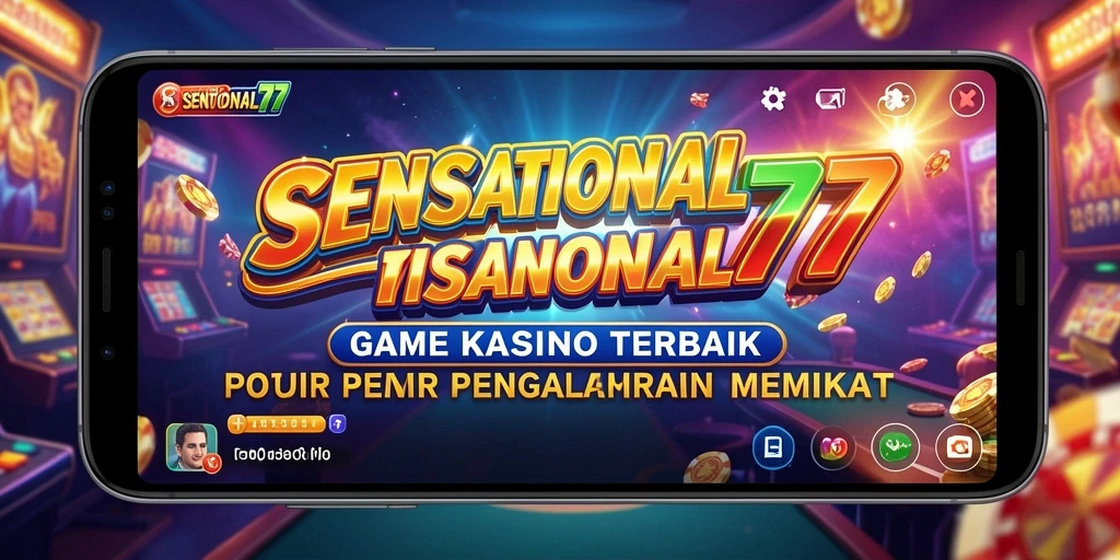 Screenshot gameplay SENSATIONAL77 menampilkan fitur permainan kasino yang menarik.