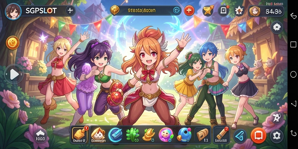 Tampilan gameplay SGPSLOT dengan karakter Anime yang menakjubkan.