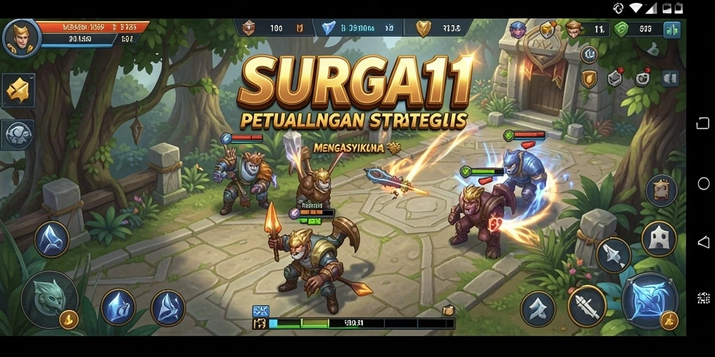 Screenshot SURGA11 menampilkan gameplay dinamis dan strategi mendalam.